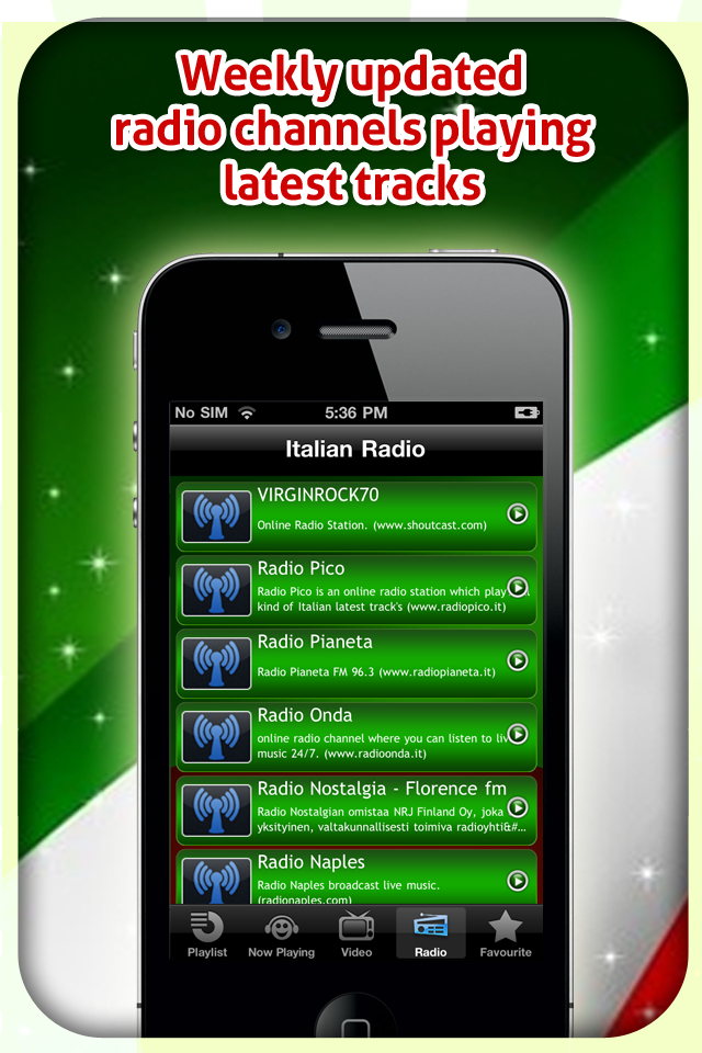App Shopper Italy’s Top 100 Songs & 100 Italian Radio Stations (Video
